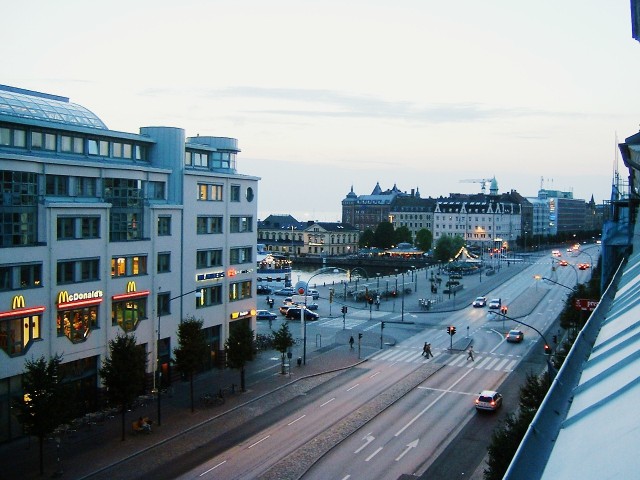 The view from my window in Helsingborg.