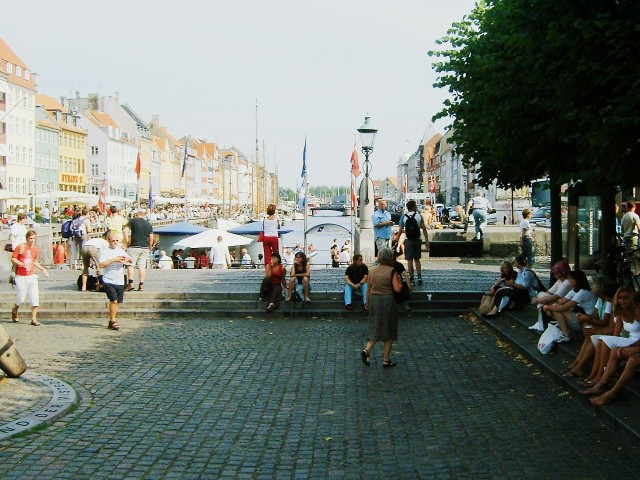 K�benhavn's famous Nyhavn harbour street.