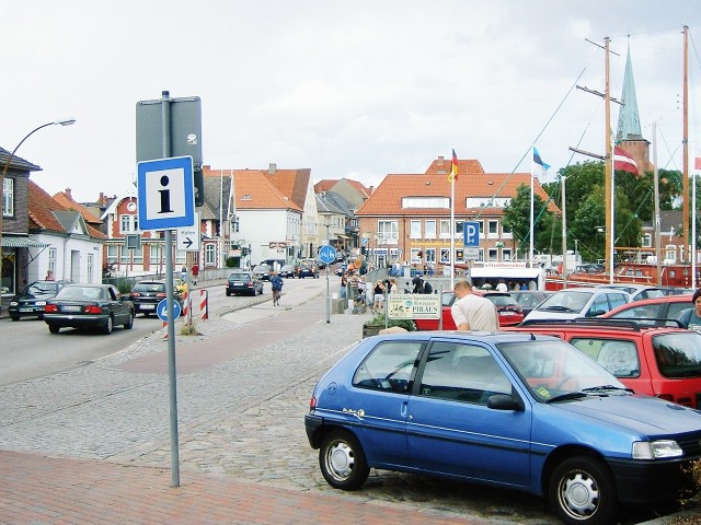 Neustadt i Holst, where I sheltered from a particularly feeble shower of rain.