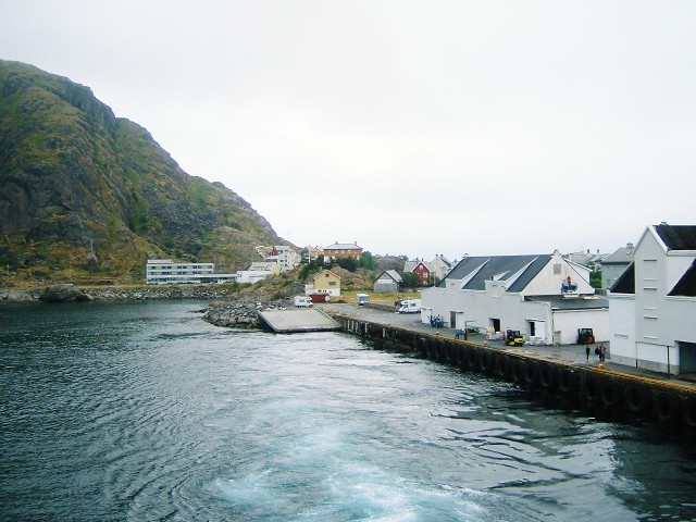 Stamsund, one of the small settlements served by the coastal ships.