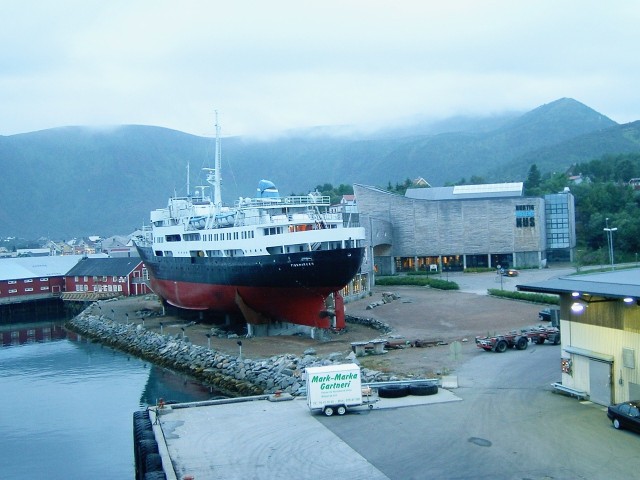The coastal steamer museum in Stockmarknes.