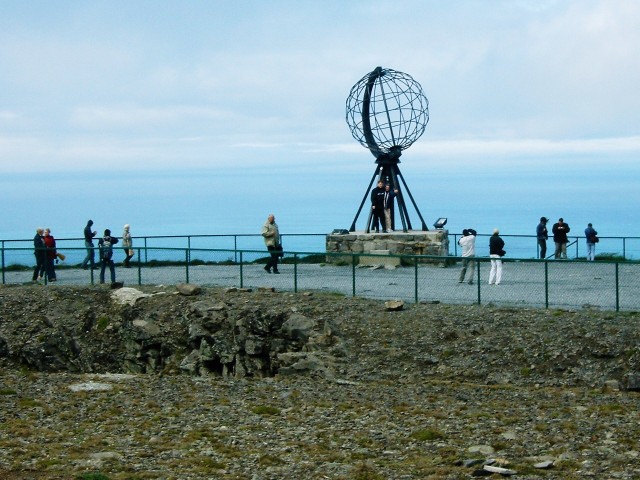 The monument at the North Cape.