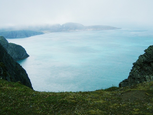 Knivskjelodden seen from the North Cape.