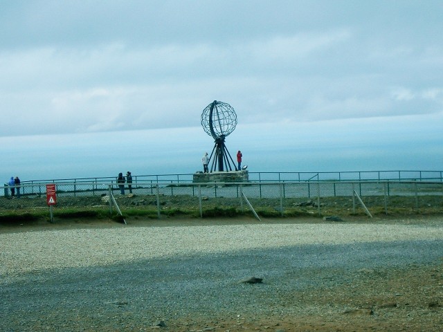 The monument at the North Cape.