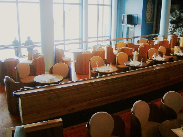 The restaurant at the North Cape, overlooking the Arctic Ocean.