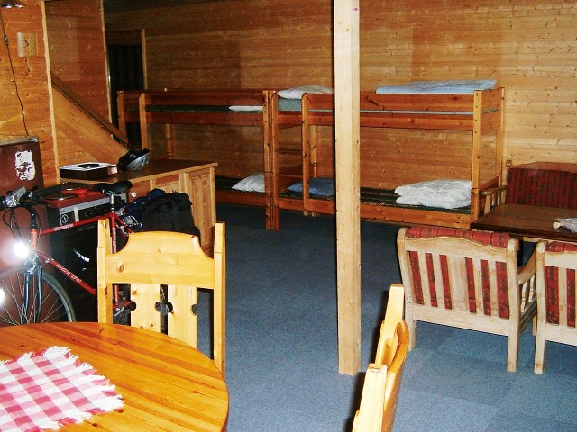 My huge cabin in Kautokein. The bike's front reflector is clearly working again, having just been r...