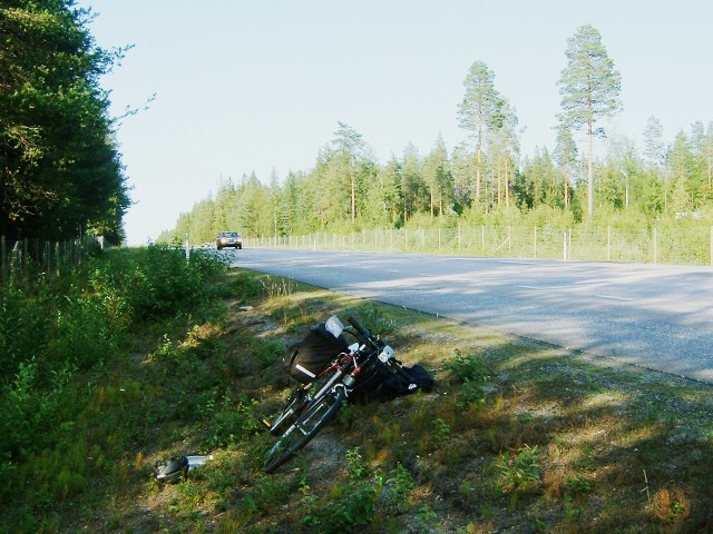 The E4 in Northern Sweden, where it is a reasonable road for cyclists.