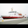 The M/S Narvik, on which I was travelling, moored in Bd.