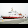 The M/S Narvik, on which I was travelling, moored in Bd.