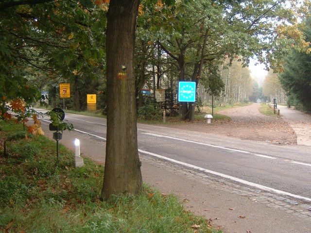 The border between the Netherlands and Belgium.
