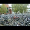 A familiar view of the cycle park outside the station in Zutphen.