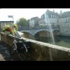 My bike next to the Loir in Vendme, following some adjustments.