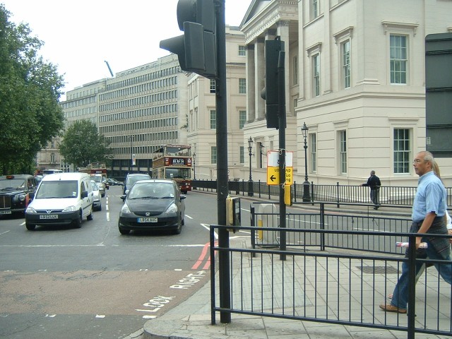 Hyde Park Corner. Not very interesting except that, apparently, if you get into the lane where the f...