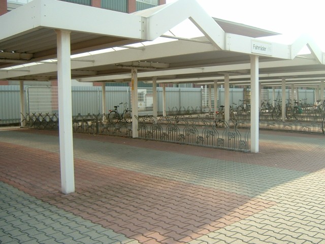 Bike racks at the Opel car factory in Rsselsheim, which I thought was quite amusing.