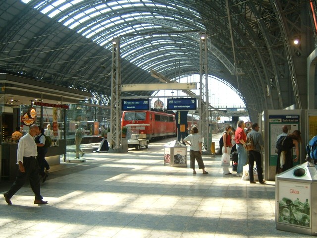Frankfurt station.