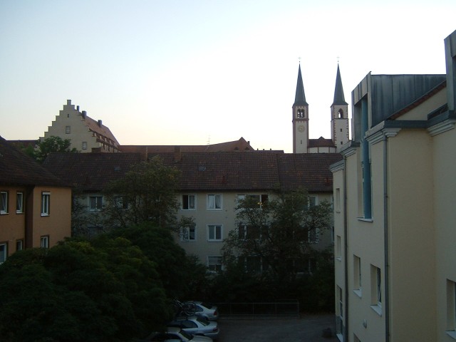 The view from my hotel in Wrzburg.