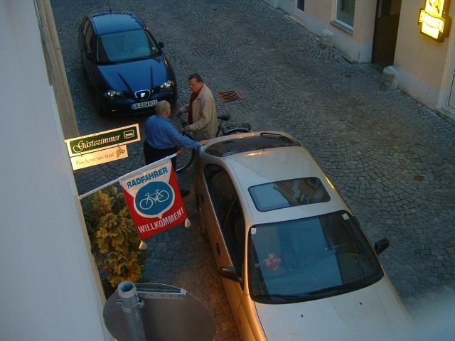 Finding accommodation in Krems was remarkably easy. The bloke in the blue shirt stopped me in the st...