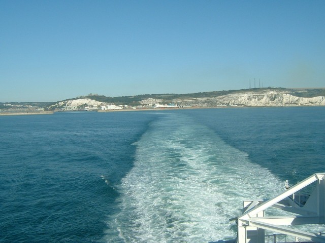 Dover and its surroundings, seen for the ferry. I was watching a programme about the British coast o...