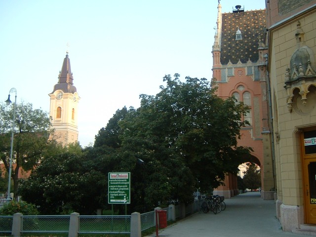 The square in Kecskemt.