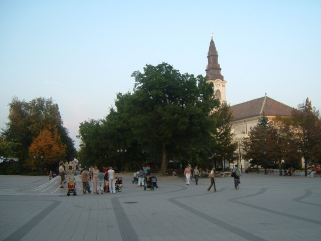 The square in Kecskemt.