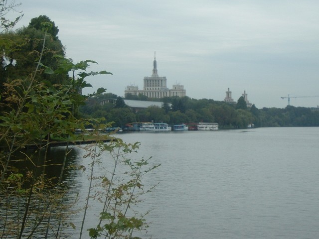 The Press House, with its unashamedly Communist design, where many of Bucharest's journalists still ...