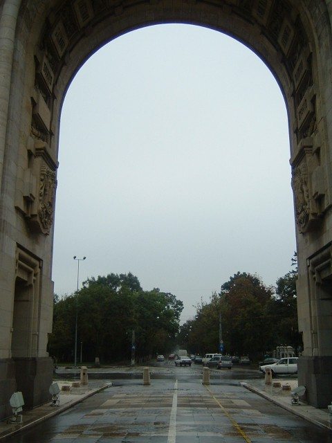 The view down Victory Road from the Arch. My guidebook also said that the arch was open to the publi...