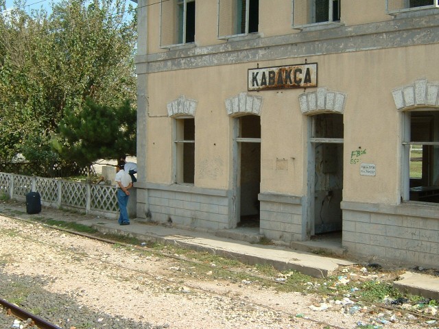 The station at Kabakca, where the train has now been stopped for about two hours.