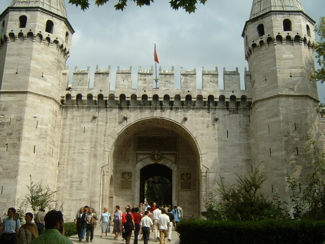 The Middle Gate of the Topkapi Palace. This was as far as members of the public were allowed in the ...