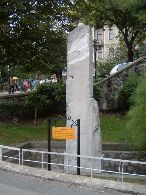 <i>Million</i>, the marker from which all distances in Byzantium were measured. It would have been a...