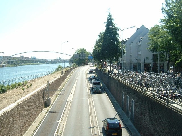 So is this. Naturally, enough, that's the river Maas.