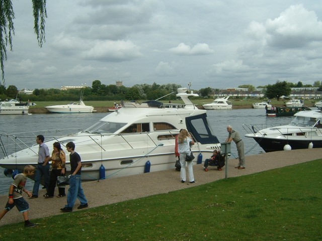 Windsor. That might be Eton School in the distance. At the time, it seemed sunnier than this picture...