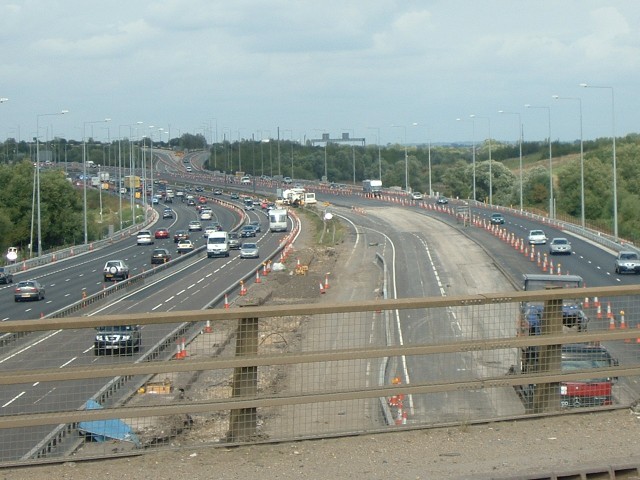 The M25 near Heathrow, at a point where it forms the boundary of Greater London. I entered London th...