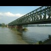 The railway bridge across the Rhein at Mainz. After crossing this bridge, I will leave the Rhein and...