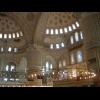 The inside of the Blue Mosque, showing the "elephant's feet" pillars. Apparently, the Aya ...