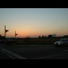 Sunset on the approach to Dren in Germany. This was the only day when I did any cycling at night. I...