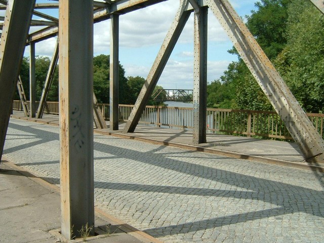 A bridge over the canal in Genthin.