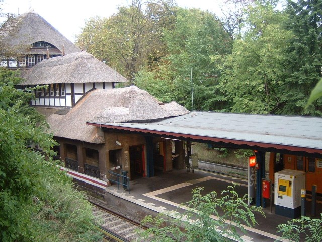 A thatched underground station! Whatever next.