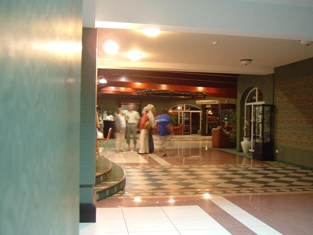 The hotel's reception.