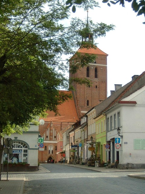 Reszel's main square seen from a different angle.