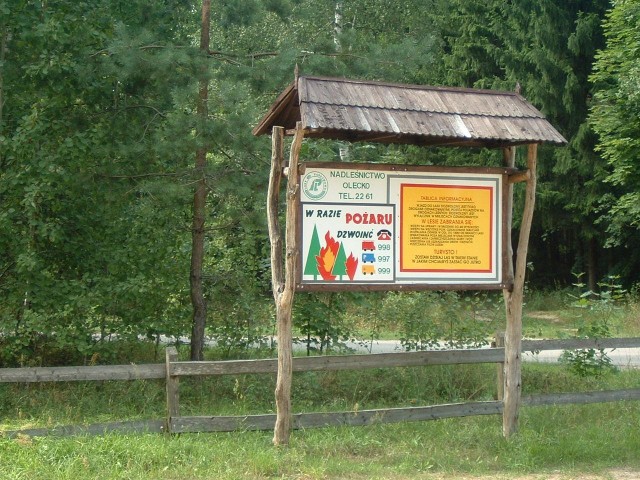 There are boards like this in woods all over Poland. Perhaps people tend to forget which telephone n...