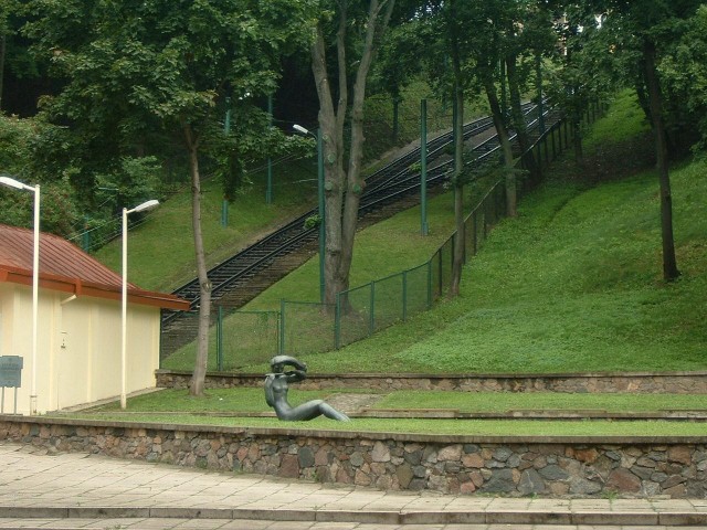 Another funicular. This one goes up Green Hill.