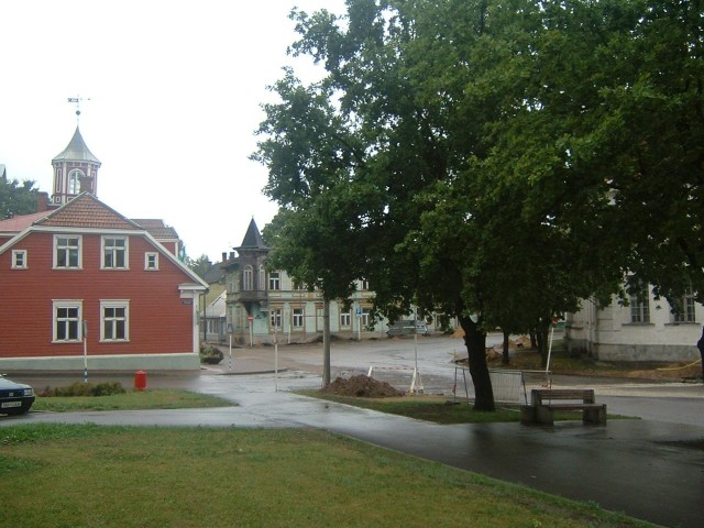 Valga, an Estonian town joined onto the Latvian town of Valka. The region near the border resembles ...