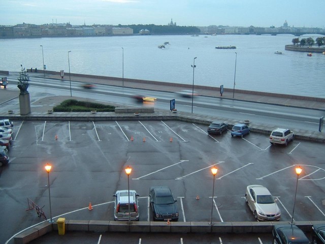 St. Petersburg is built around the delta of the River Neva. My hotel is situated where two of the br...
