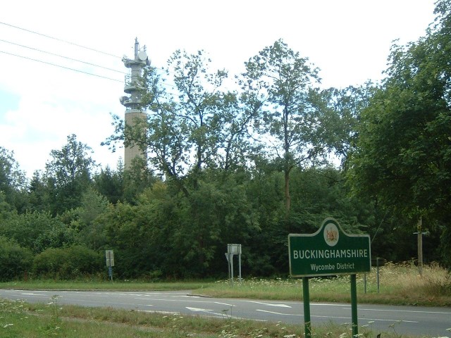 The top of Stokenchurch Hill. The tower is a familiar sight from the M40, which runs parallel to my ...