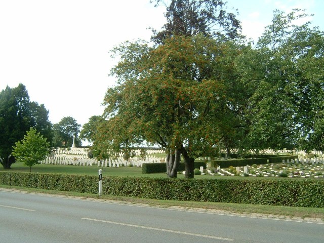 A British cemetery on the road into Hannover.