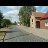A cobbled street in the village of Schartau.