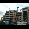 Demolition work in the middle of the roundabout between Westminster Bridge and Waterloo Station. My ...