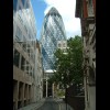 Sir Norman Foster's Gherkin, the Swiss Re tower, which I passed on my way through London's financial...
