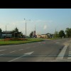 The road out of Suwalki, and a petrol station which was to provide tonight's dinner.
