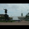 The Finland Station with Lenin Square in front of it. This is where Lenin arrived after returning fr...